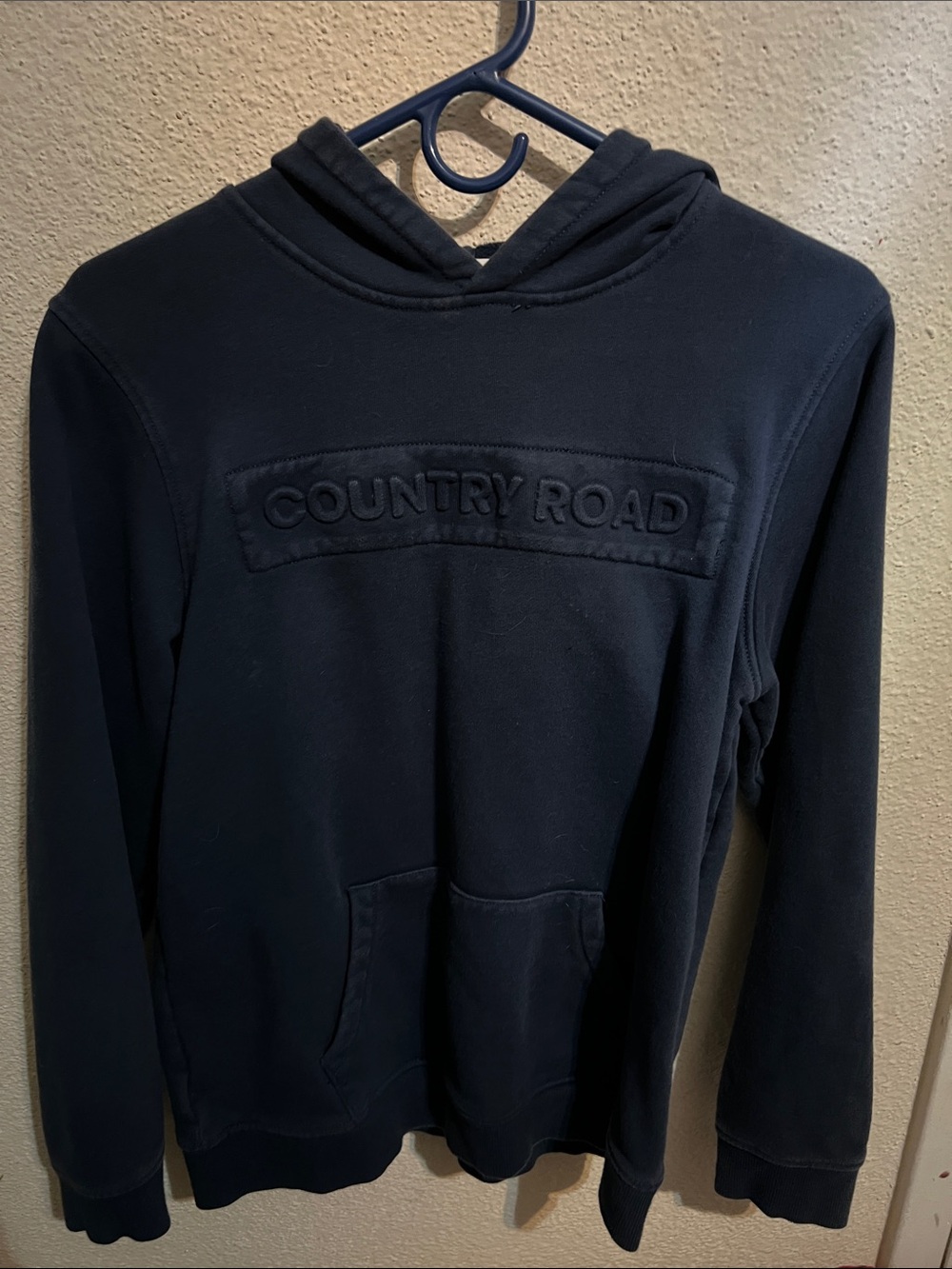 Country Road Navy Pullover Hooded Sweatshirt